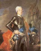 Louis de Silvestre Portrait of Johann Georg, Chevalier de Saxe painting